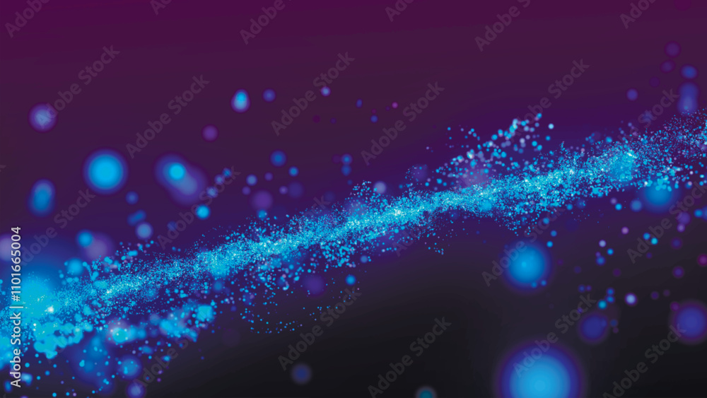 Poster abstract colorful particle wave. futuristic dot wave. shiny, colorful particle splashes. holiday bac