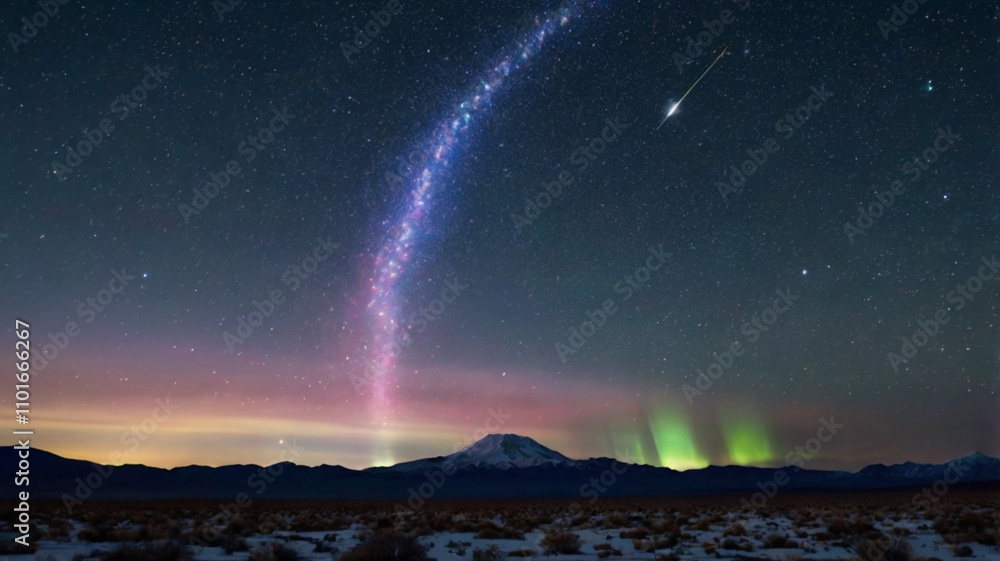 Wall mural ai generated beautiful and stunning image of universe, showing attraction of universal objects