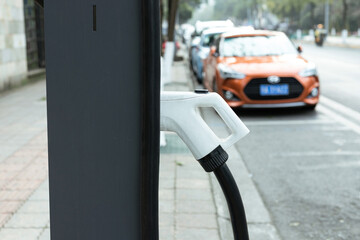 Outdoor street side new energy electric vehicle charging pile