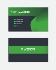  Modern , simple grin  and black corporate business card design .