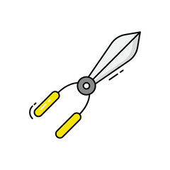Grass Shears vector icon