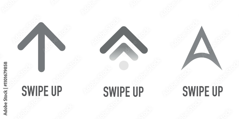 Poster set of grayscale 