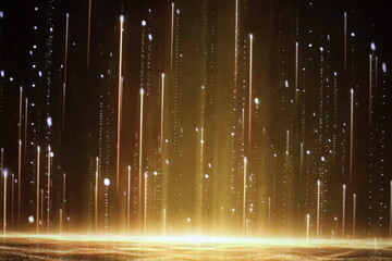 Shimmering Gold Background, Themed Party. Gold particles abstract background. God creation abstract...