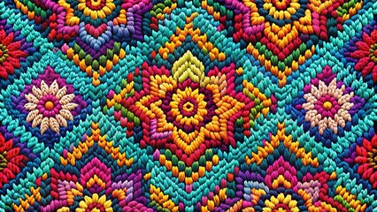 Aerial Photography Knitted Pattern Seamless Design