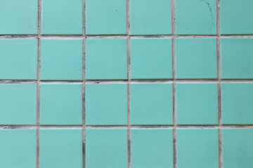 Fototapeta premium Teal tile wall texture background