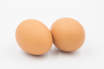 Chicken eggs on white background,  egg isolated on the white background, Close-up view of raw chicken eggs, chicken egg isolated on white background, Raw eggs on white background