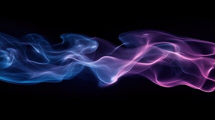 Obraz premium Electric smoke swirl on dark background for creative design projects