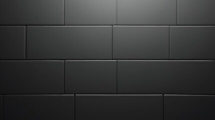 Naklejka premium Matte Black Ceramic Tile Arrangement