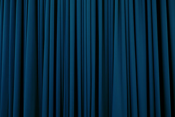 Light blue curtain with many folds background texture