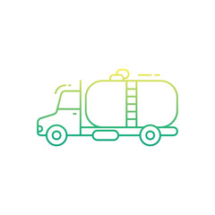 Water Tanker vector icon