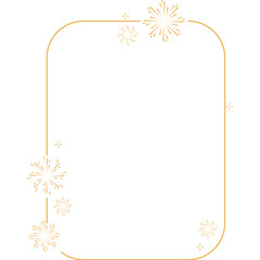 Obraz premium Firework Decorative Frame
