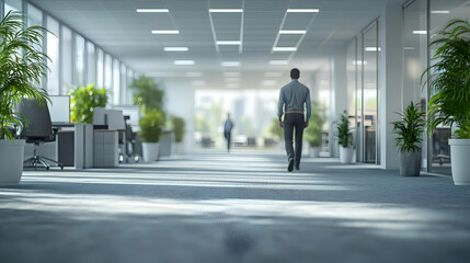 Network Engineers Optimizing Performance in Plain Office Space for Brand Copy