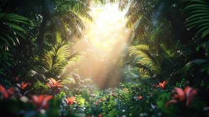 Jungle Path to Sunlight 