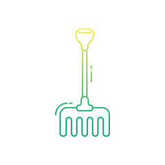 Gardening Fork vector icon