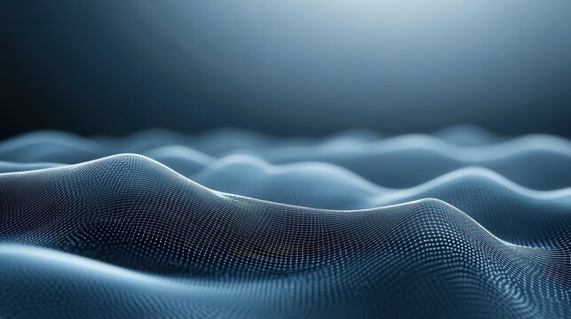 Abstract representation of flowing waves in a digital landscape.