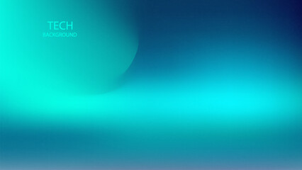 Abstract background. Green Blue Colour Gradient. Monitor display tech wallpaper. Glowing and reflect neon lights. Future technology.