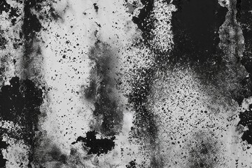Fototapeta premium Worn Wall Texture with Gritty Black and White Pattern