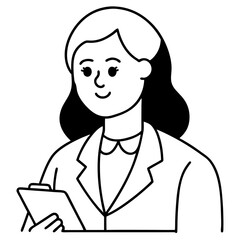 woman is engaged in financial planning