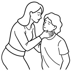woman performs heimlich maneuver