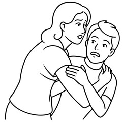 woman performs heimlich maneuver