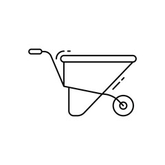 Wheelbarrows vector icon