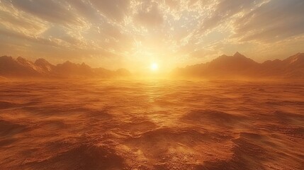 Fototapeta premium Breathtaking Sunset Over the Vast Ocean Horizon