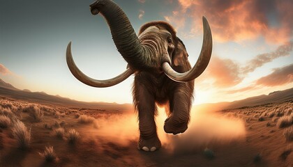 Obraz premium Its breath forms clouds in the chilly air. 