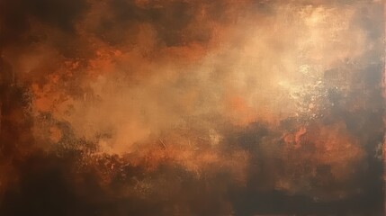 Obraz premium Abstract Brown and Gold Textured Canvas Art Print - Modern Wall Decor