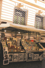 Vintage outdoor book and art market in Rome