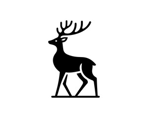 Obraz premium deer silhouette vector