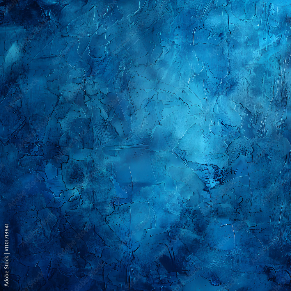 Poster Abstract blue texture with intricate patterns and gradients.