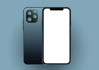 Smartphone. Mobile phone. Telephone. Realistic vector illustration.