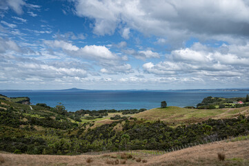 Exceptional Auckland City view from the Shakespeare Regional Park, Auckland, New Zealand