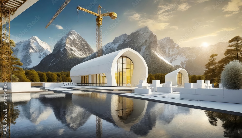 Poster exploring the synergy between architects and engineers: how visionary designs and technical expertis