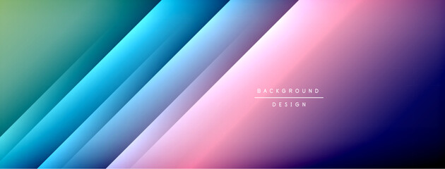 Dynamic shadow lines with gradient colors geometric background