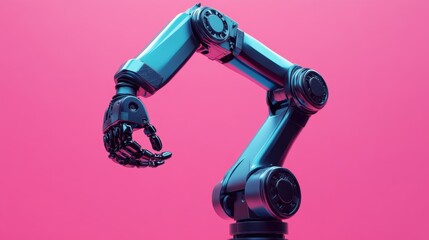 Robotic arm demonstrates precision and technology at a modern exhibit