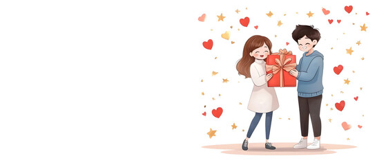 Wedding photos with a clean background for free space for text. For use with advertising banners for weddings or Valentine's Day.