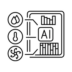 IOT color line icon. Smart agriculture.