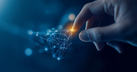 High-tech trading dashboard with glowing stock graphs