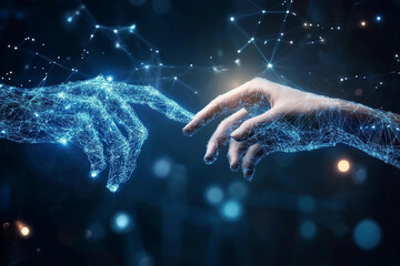 hand of the person in the dark