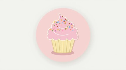 Pastel Cupcake Icon