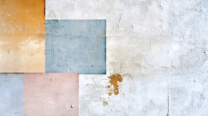 Faded Vintage-Style Graphics with Muted Colors and Textures