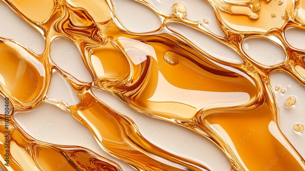 Aufkleber mesmerizing liquid-inspired abstract texture patterns