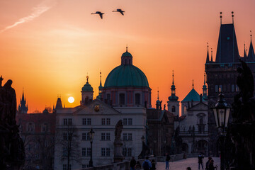 Prague at night, Czech Republic, Europe

