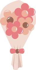 Pink bouquet Flower illustration
