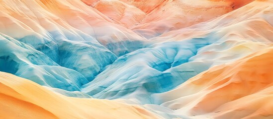 Fototapeta premium Abstract pastel colored sand dunes.