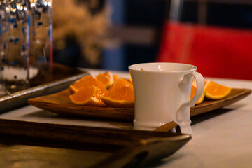 tangerine and coffee