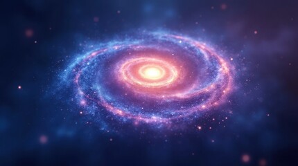 Glowing Spiral Galaxy Icon