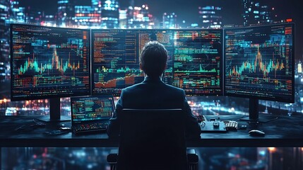 Data Analyst Processing Real Time Business Data for Predictive Analytics