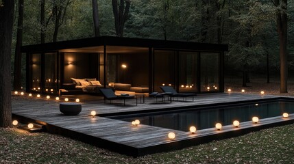 Transparent eco-friendly house design, highlighting renewable energy sources and modern sustainability features.